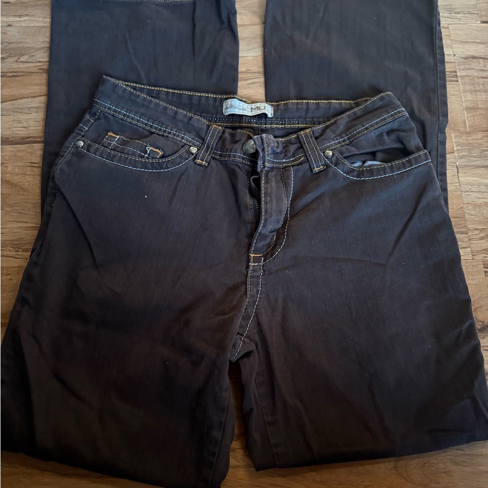 Dark Brown bootcut y2k jeans